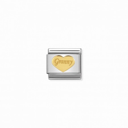 Nomination Gold Granny Heart Composable Charm